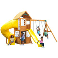 Wooden Swing Set with Slide and Play Kitchen R76668