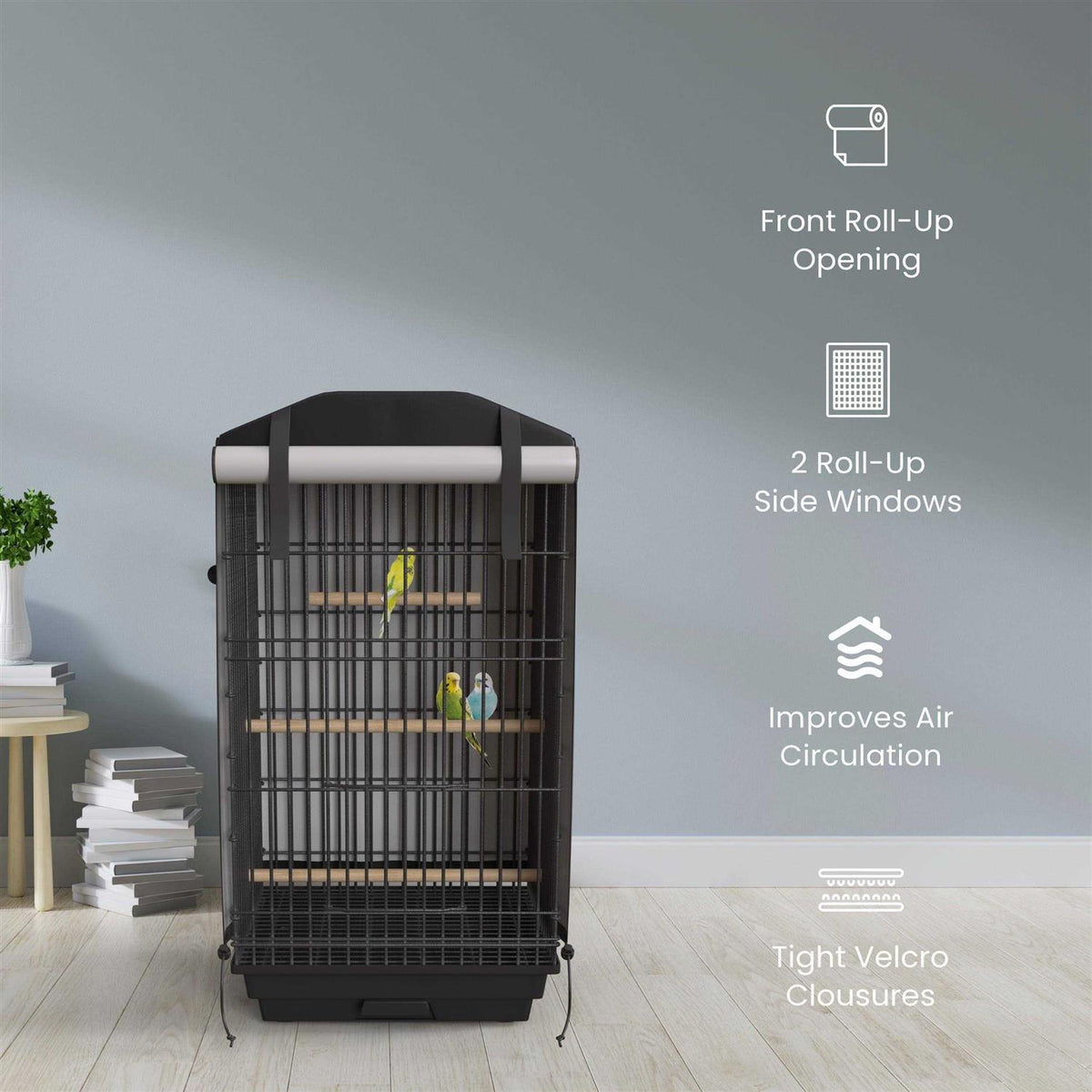 Blackout Bird Cage Cover 51 inch x 38 inch x 23.5 inch L83875