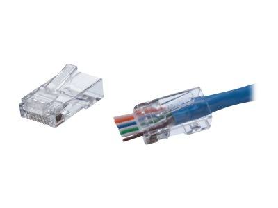 CAT-6 Feed-Thru RJ45 Mod Plugs 100 count E888505