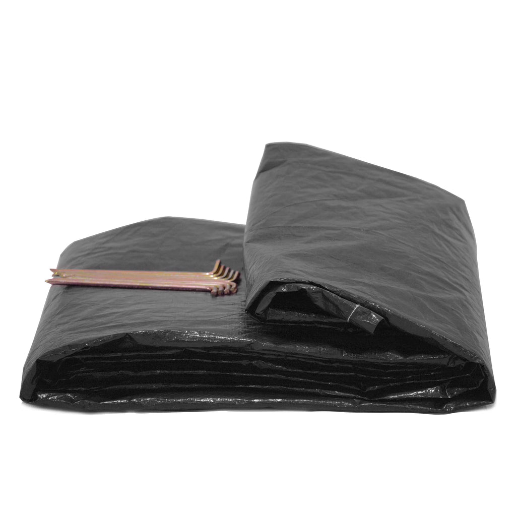Waterproof Tent Footprint Ground Tarp 10' (3M) with Pegs Pins T4462