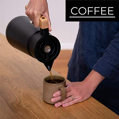 68 Oz Stainless Steel Insulated Coffee Carafe with Tea Infuser and Strainer L518856