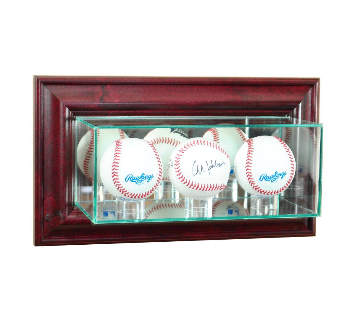 Wall Mounted Triple Baseball Display Case J599084