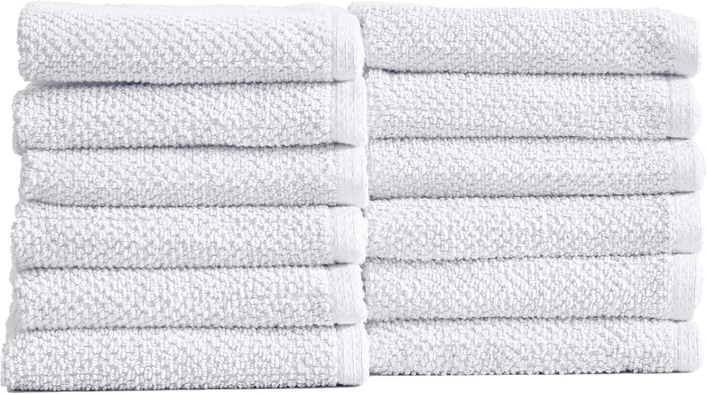 Light Grey Set of 4 Cotton Quick-Dry Bath Towels I159