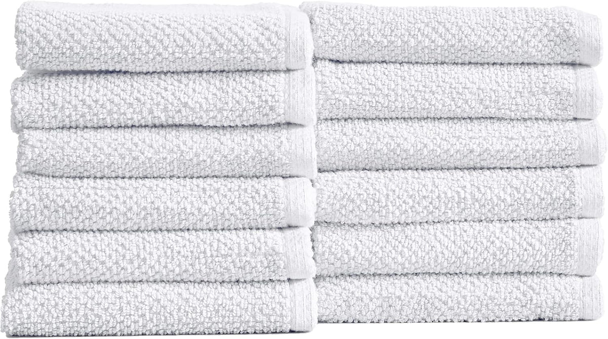 Light Grey Set of 4 Cotton Quick-Dry Bath Towels I159