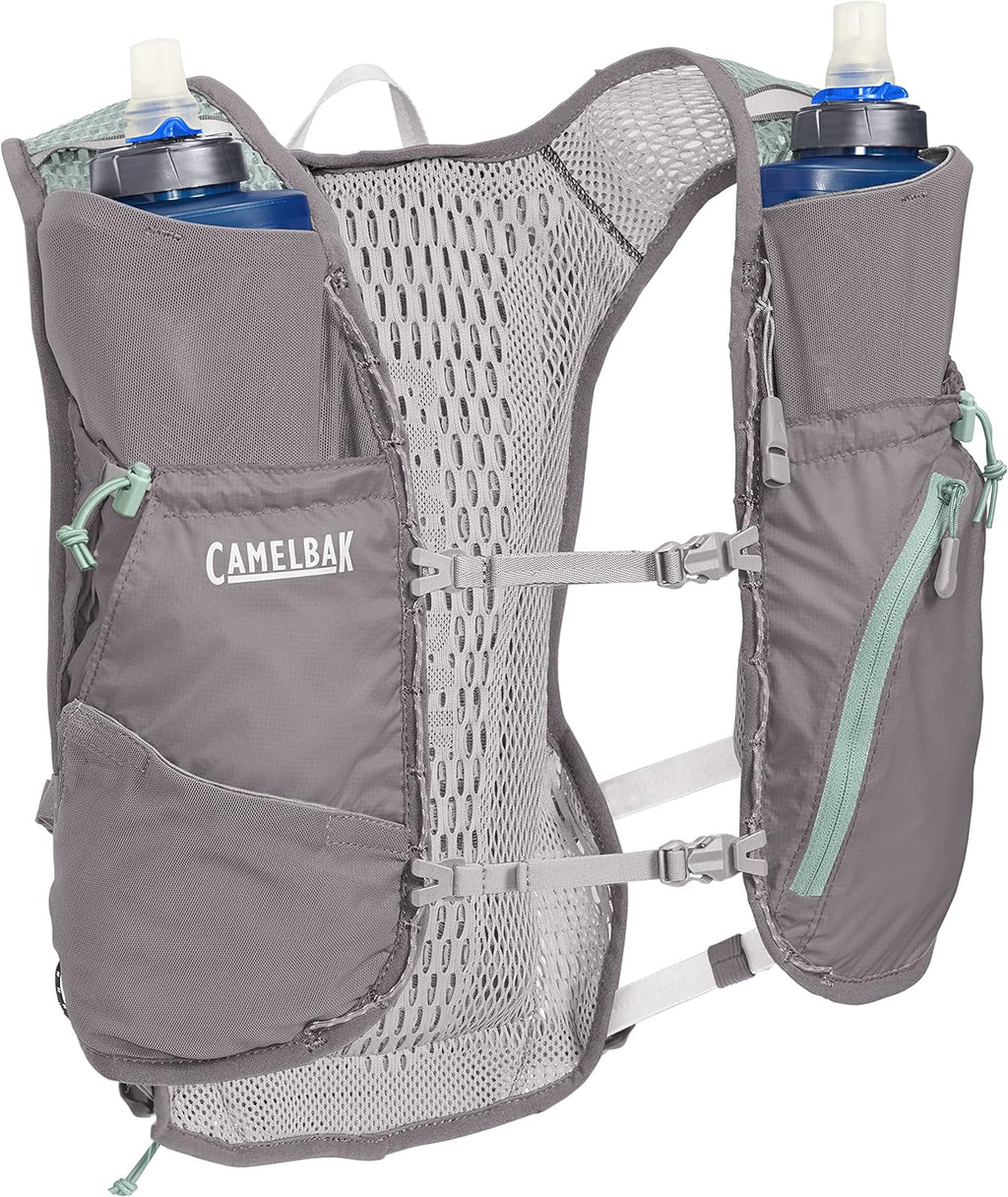 Women’s Running Hydration Vest 34oz, Silver/Blue Haze P472742