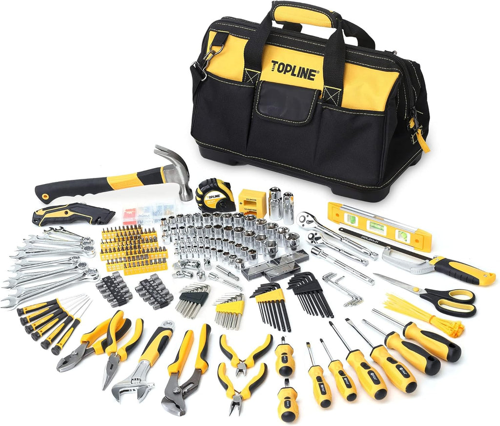 467-Piece Heavy Duty Home Tool Set with 16-Inch Tool Bag F53910