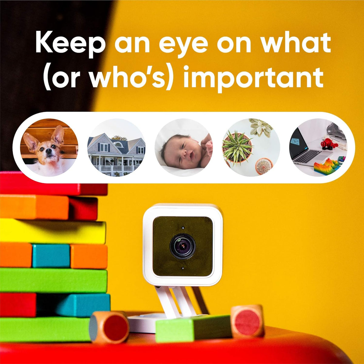 1080p HD Indoor/Outdoor Video Camera with Color Night Viewing and 2-Way Audio J3405