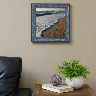 Dusty Blue Embossed Frame K7377