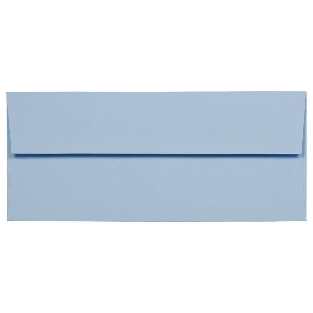 #10 Business Envelopes, 4 1/8 x 9 1/2, Baby Blue, 500/Box J31221