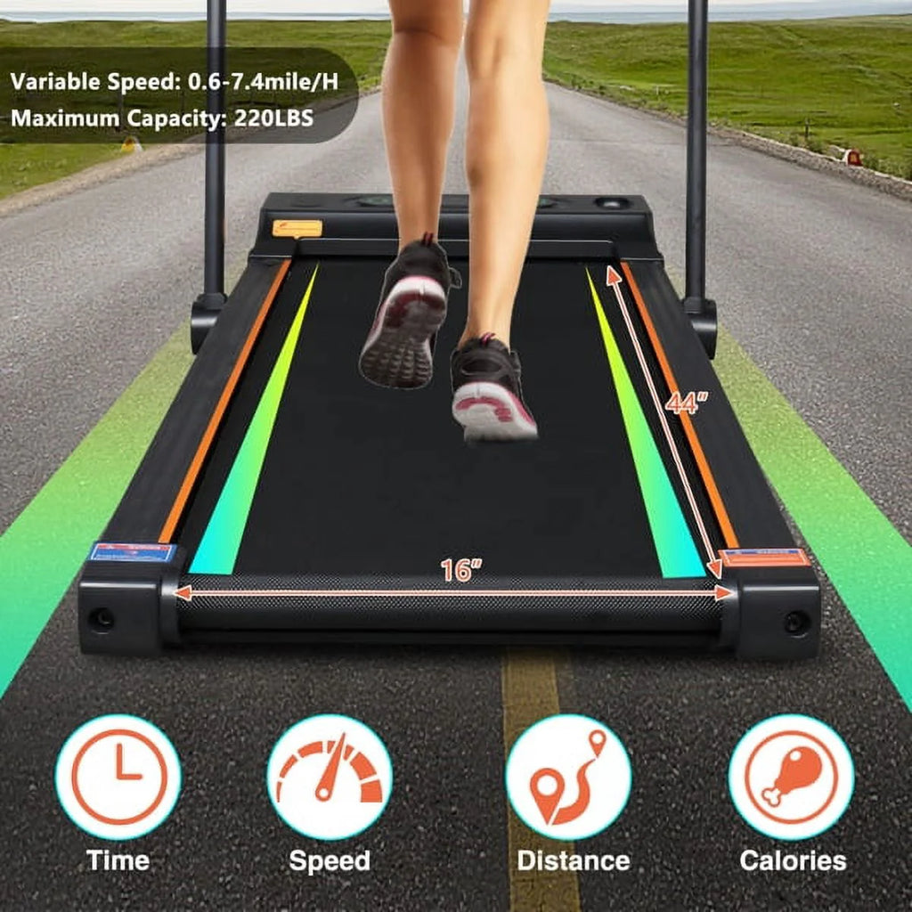 Folding Electric Treadmill with LCD Monitor E307382