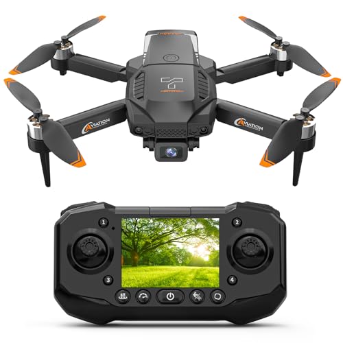Drone with 2.4" Screen, Brushless Motor FPV Drone with Camera, 8GB SD Card S46933