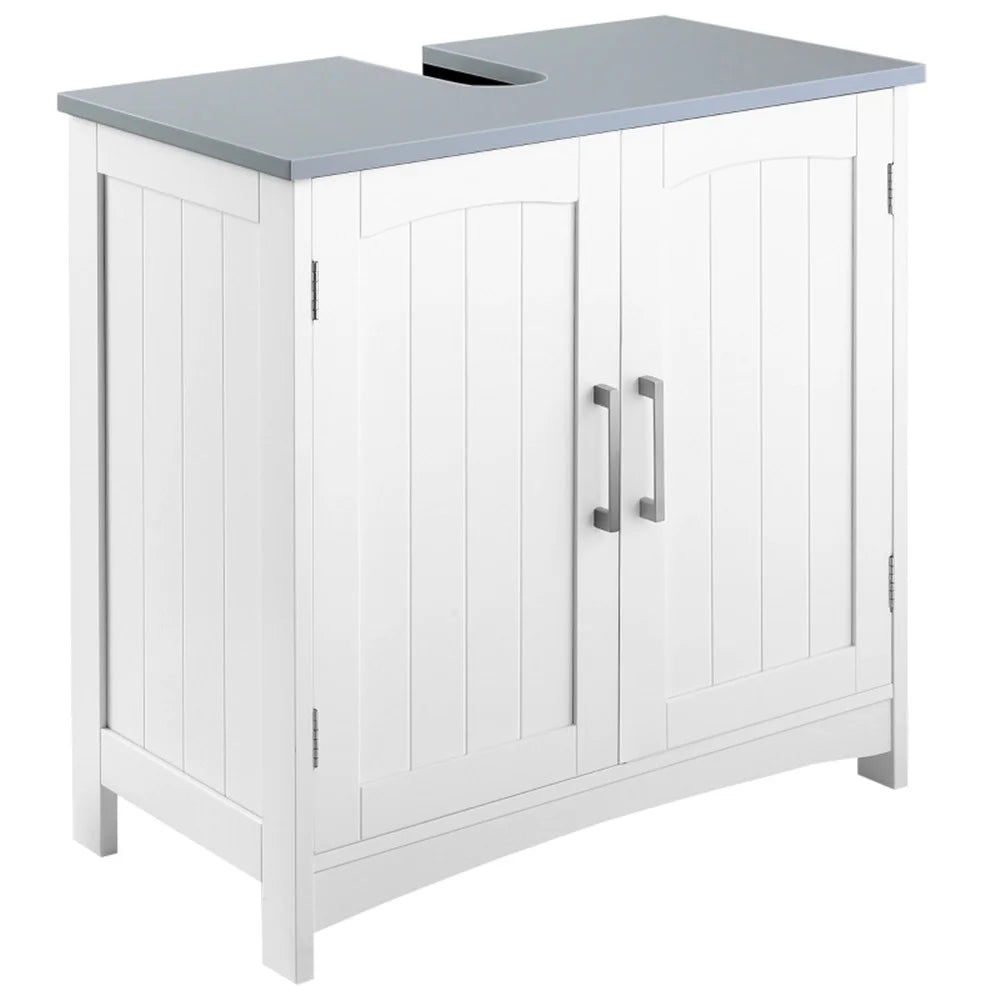White Under Sink Storage Cabinet B80210