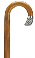 Brown 36 inch Crook Handle Walking Cane X5382