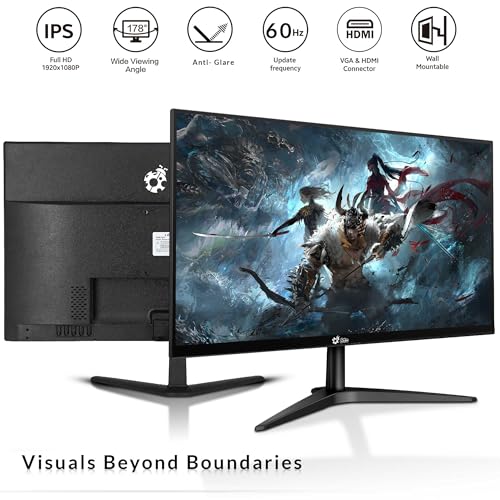 RGB Gaming Desktop PC Intel i5 8th Gen 16GB Ram 512GB SSD NVIDIA GeForce GT 1030 DDR5 24 inch Monitor WiFi Windows 11 Pro Renewed Y923597