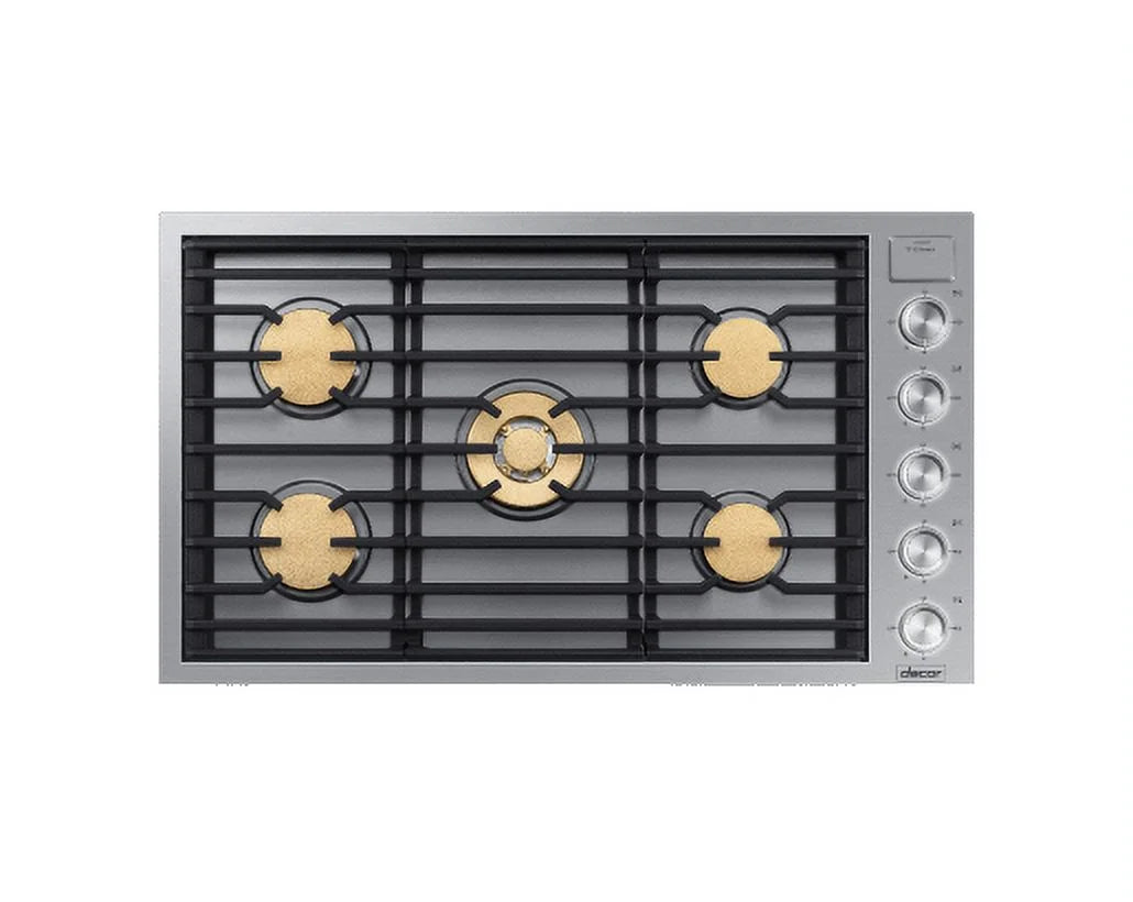 36" Wide Built-In Natural Gas Cooktop - Stainless Steel H899096