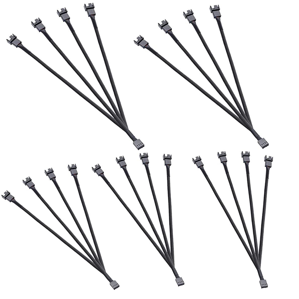3 Way 4 Pin PWM Fan Splitter Cable F8232