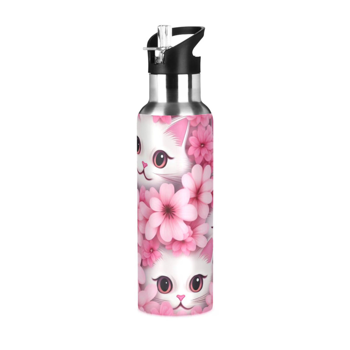 Insulated Stainless Steel Water Bottle with Straw Lid 20 oz W524521