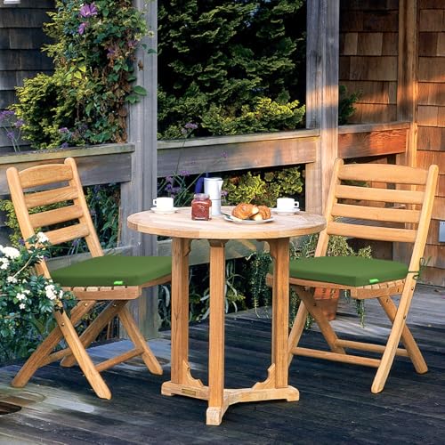 Outdoor Chair Cushions Set of 2 with Ties Water Repellant Fade Resistant O4094
