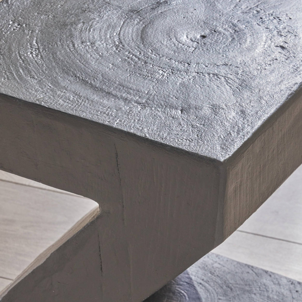 16 in. Light Gray Concrete Accent Table A813926