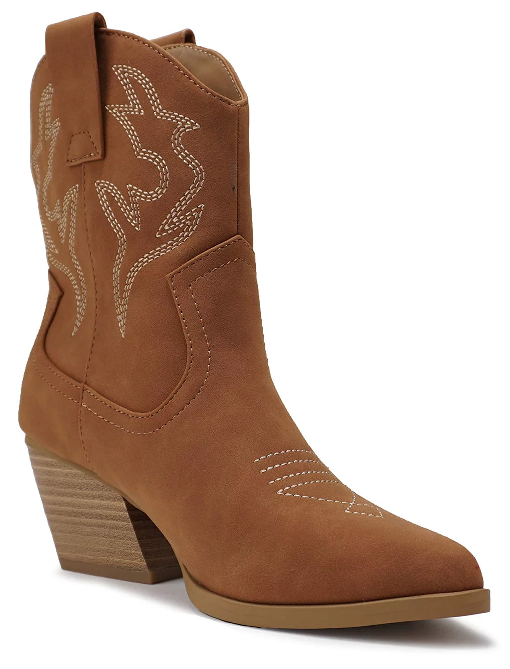 Brown Western Ankle Boots I226395