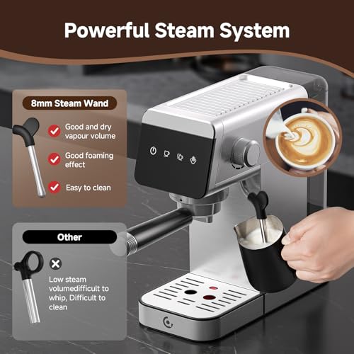 Espresso Coffee Machine 20Bar Pressure Compact Latte Machine U10308