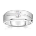 Solitaire Diamond Ring 1/3 ct Square-cut 10K White Gold E99394