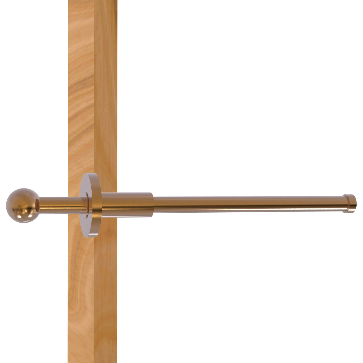Brushed Bronze Retractable Pullout Garment Rod J147