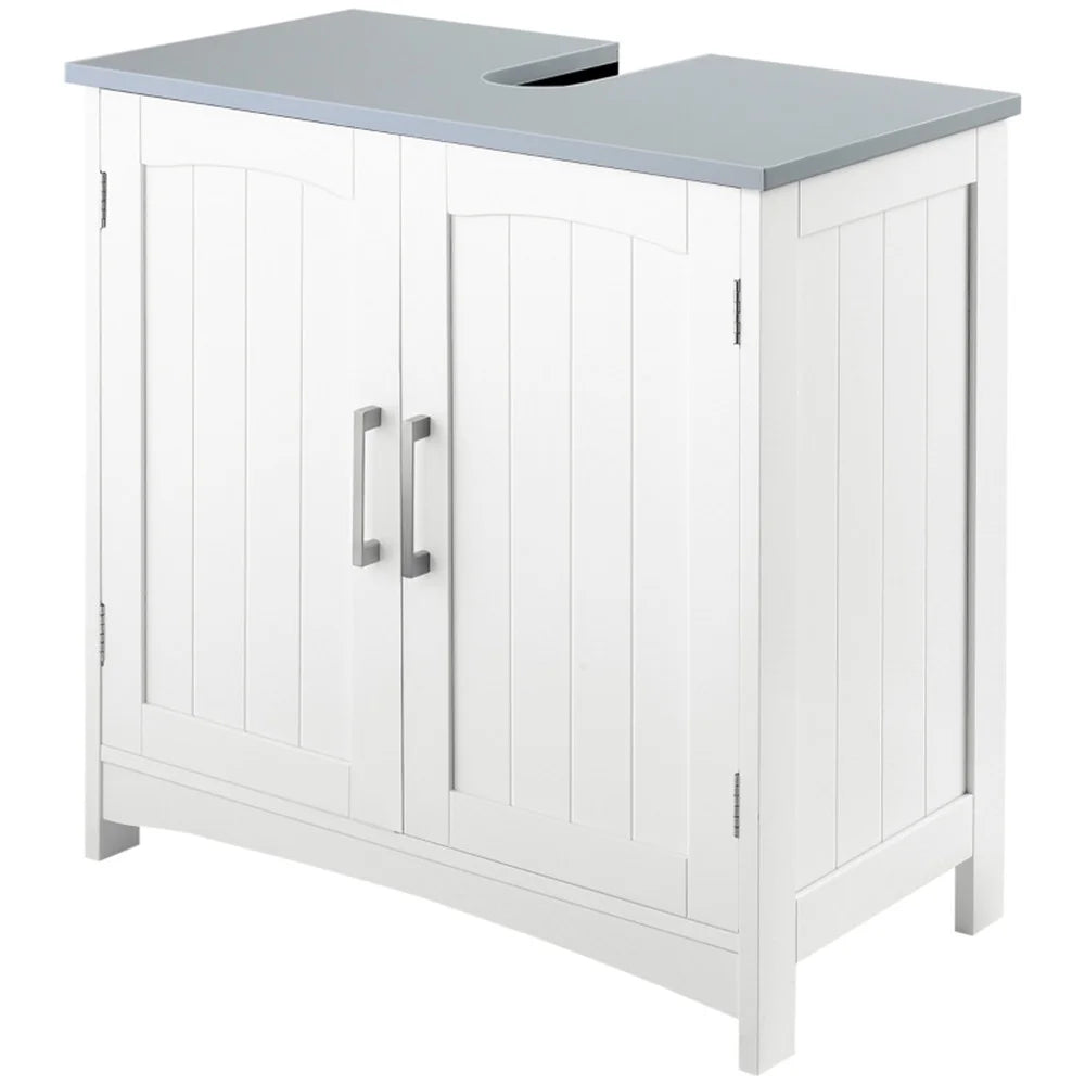 White Under Sink Storage Cabinet B80210