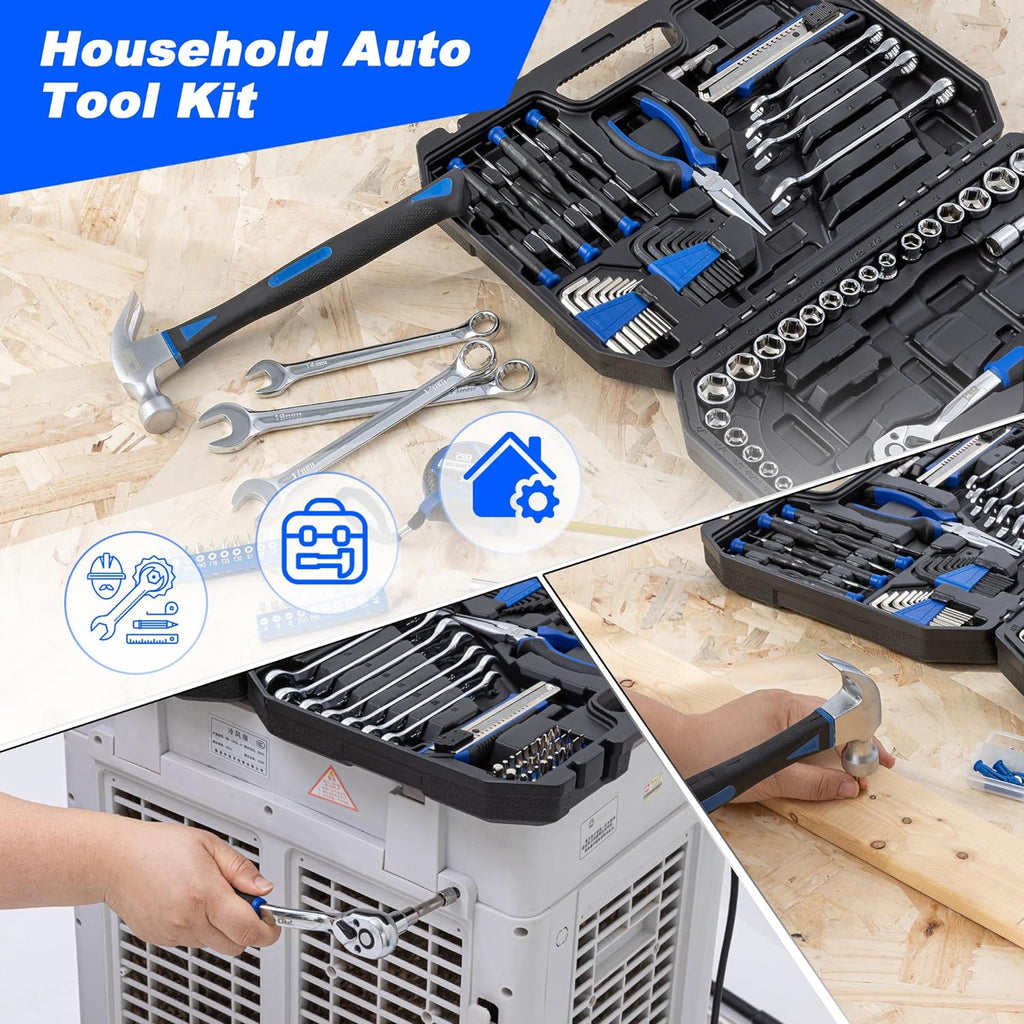 200-Piece Hand Tool Set with Toolbox Storage Case U246451