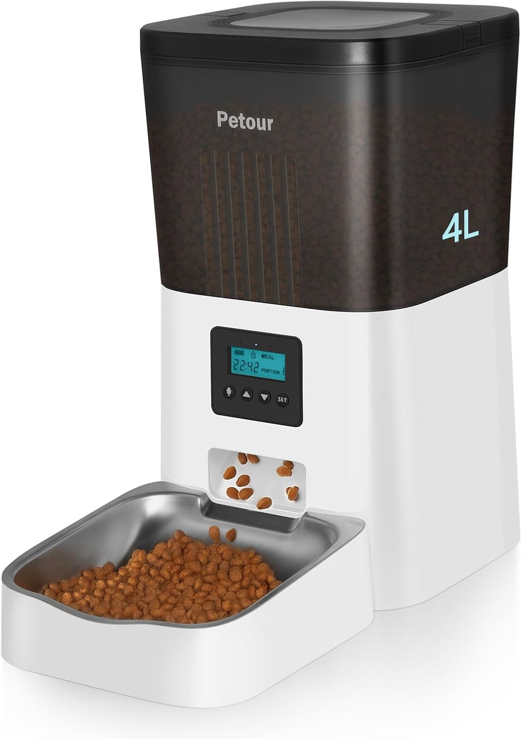 Automatic Cat Feeder with Stainless Steel Bowl M2073