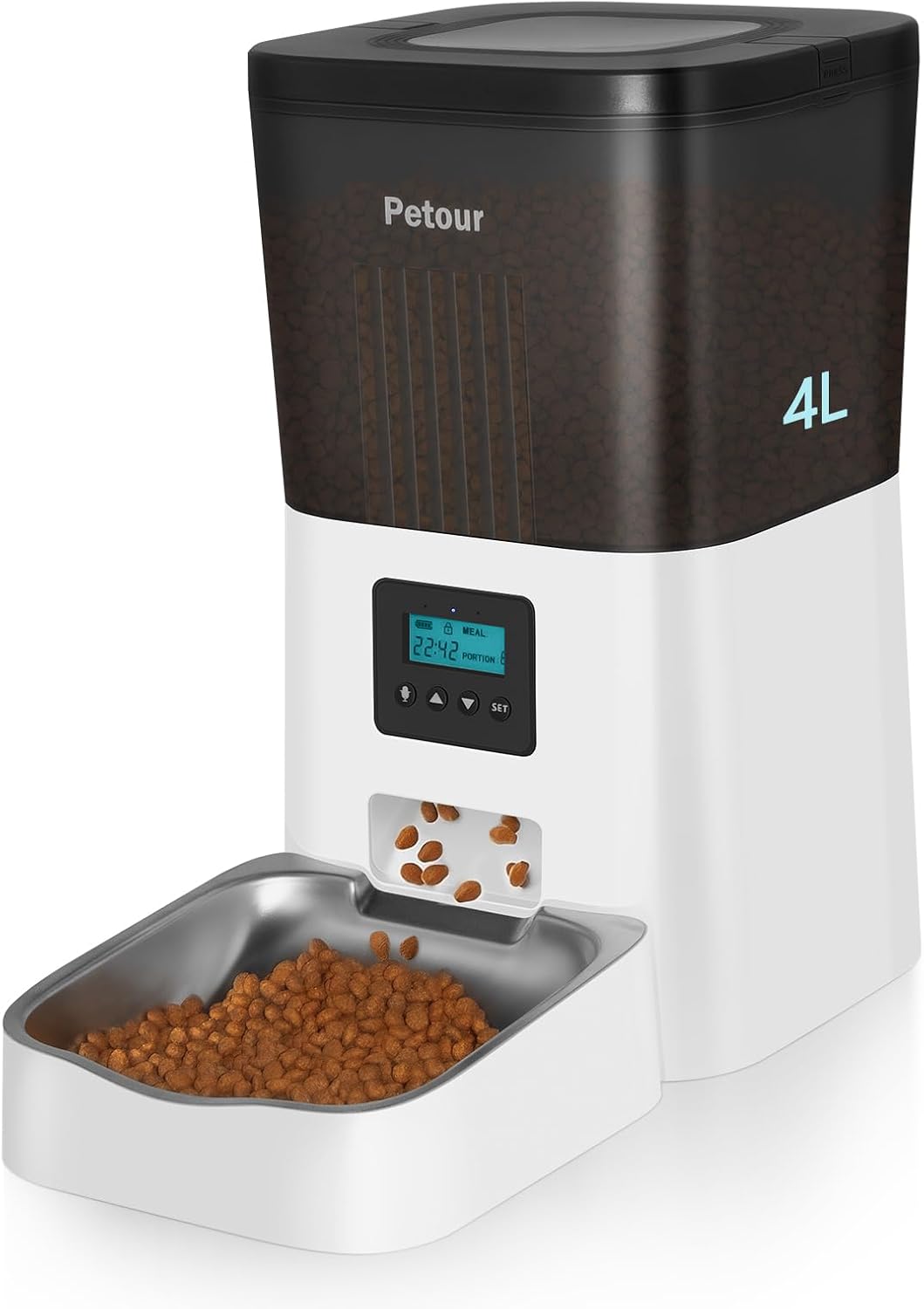 Automatic Cat Feeder with Stainless Steel Bowl M2073