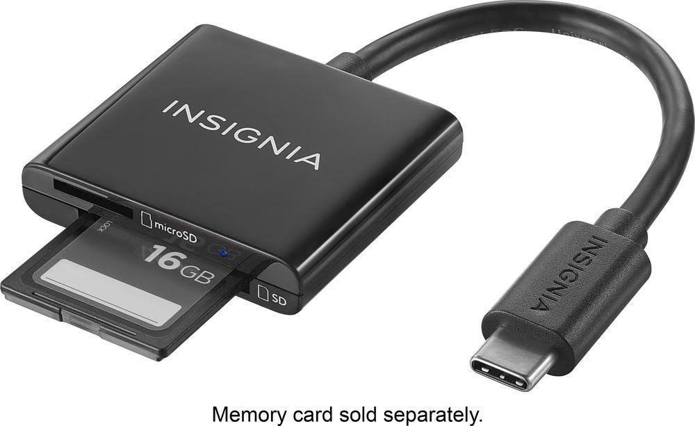 USB Type-C Memory Card Reader Black X62042