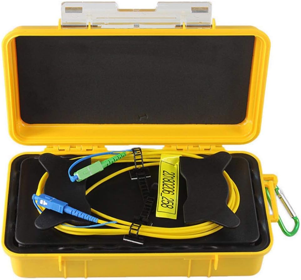 Fiber Optic OTDR Launch Cable Box Singlemode 9/125 SC/UPC-SC/APC Connector (1000M) T644155