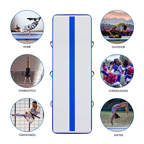 Inflatable Gymnastics Mat 10ft/13ft 4in Thick with Electric Pump V600