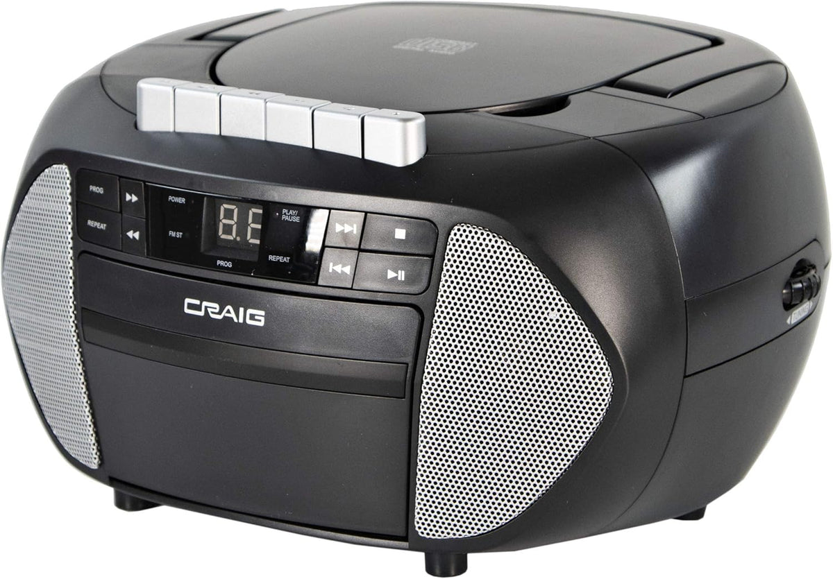 CD Boombox with AM/FM Stereo Radio and Cassette Player/Recorder Pack of 2 P4971