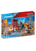 Mini Excavator with Building Section Q12776