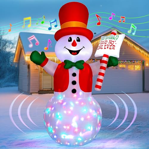 8FT LED-lit Inflatable Santa Claus Decoration Y3840