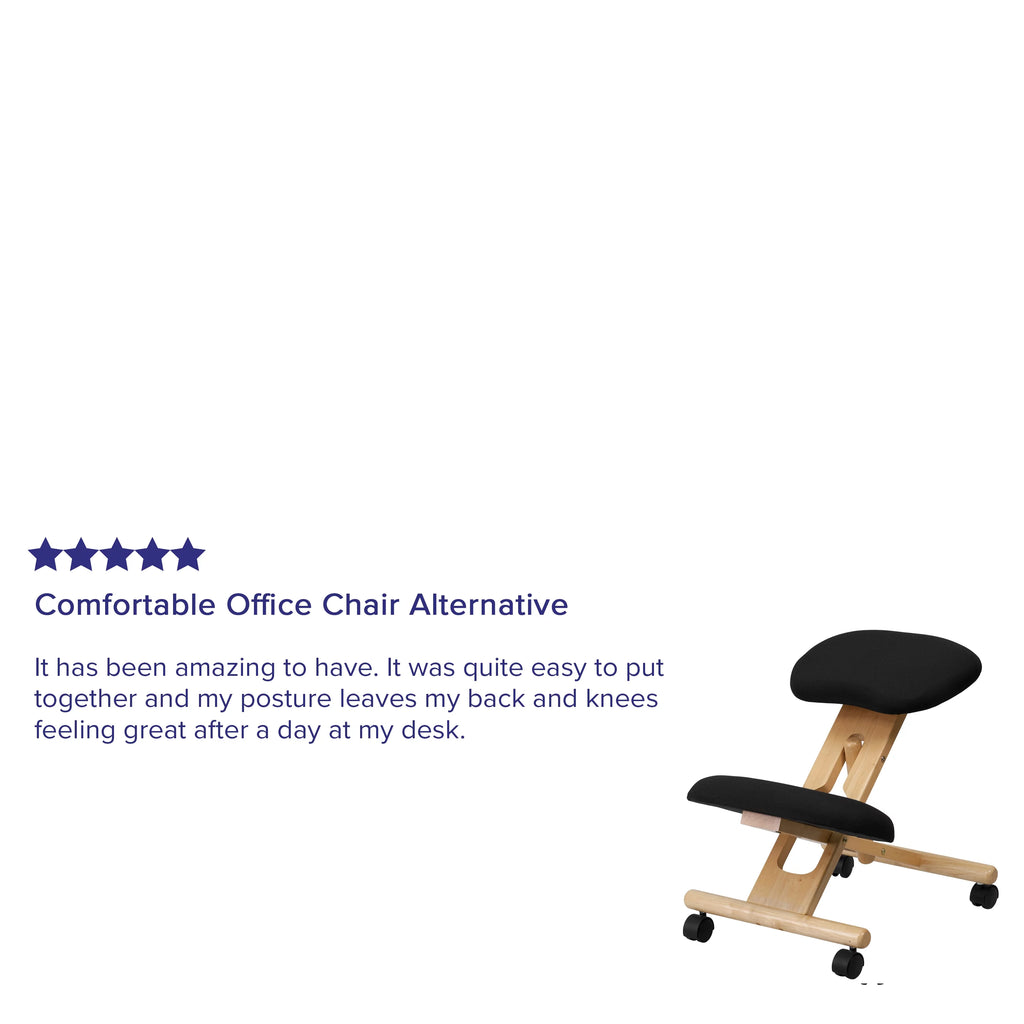 Black Ergonomic Kneeling Office Chair D427188