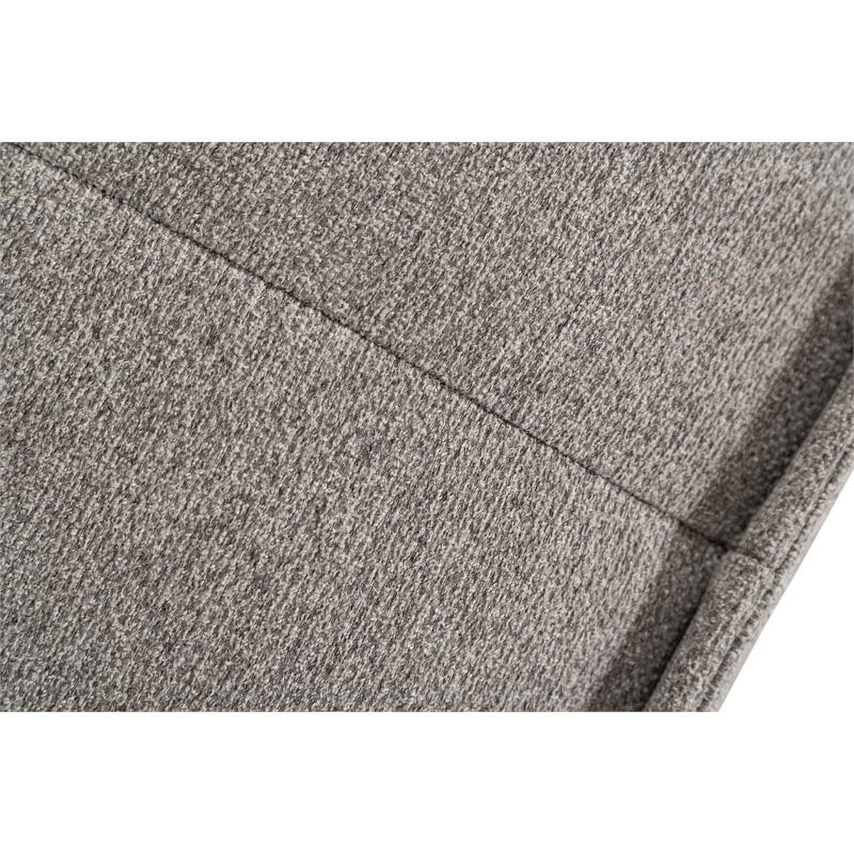 5-Piece Modern Fabric Modular Sectional Sofa in Gray P21635