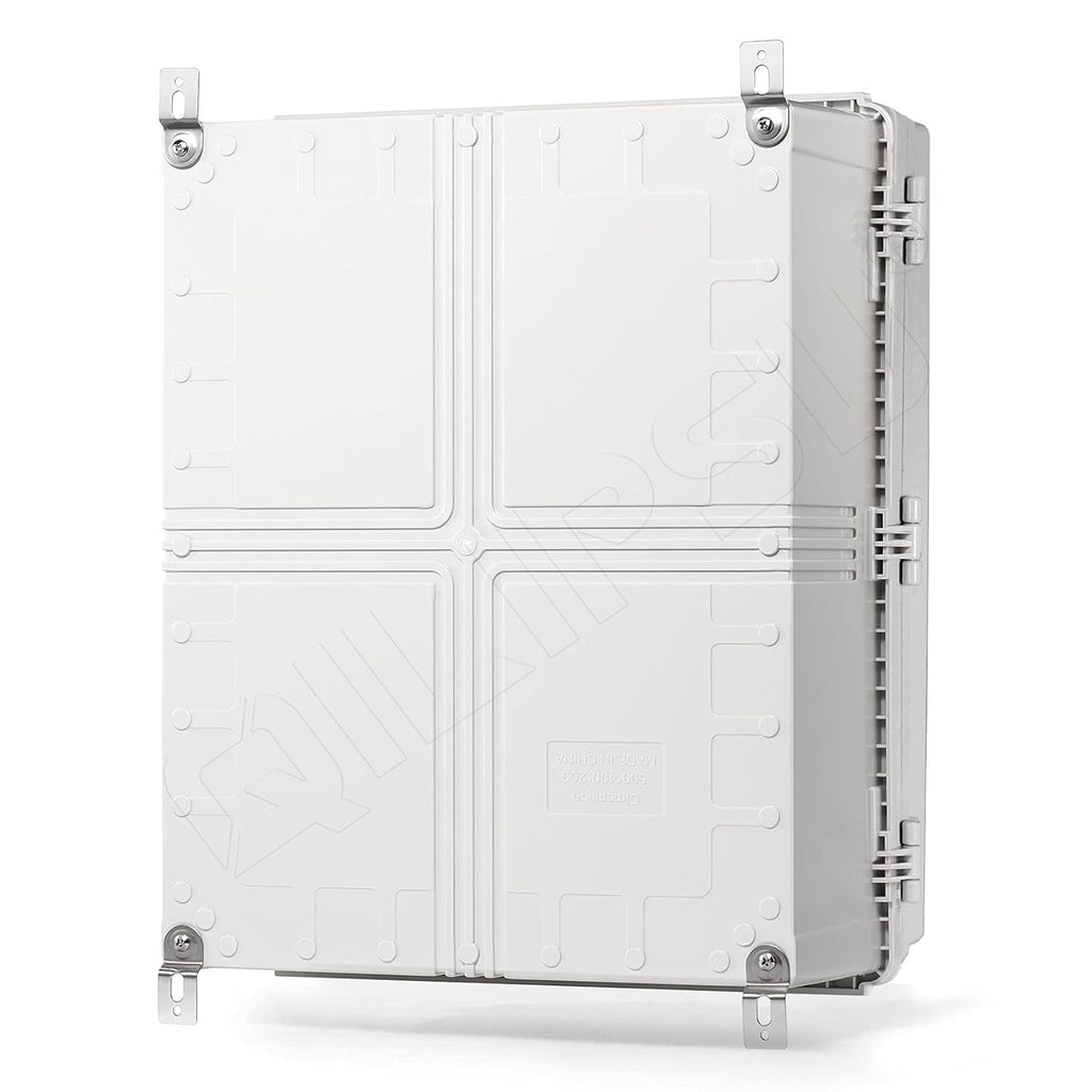 Junction Box with Mounting Plate, IP67 Waterproof ABS Plastic Grey X398035