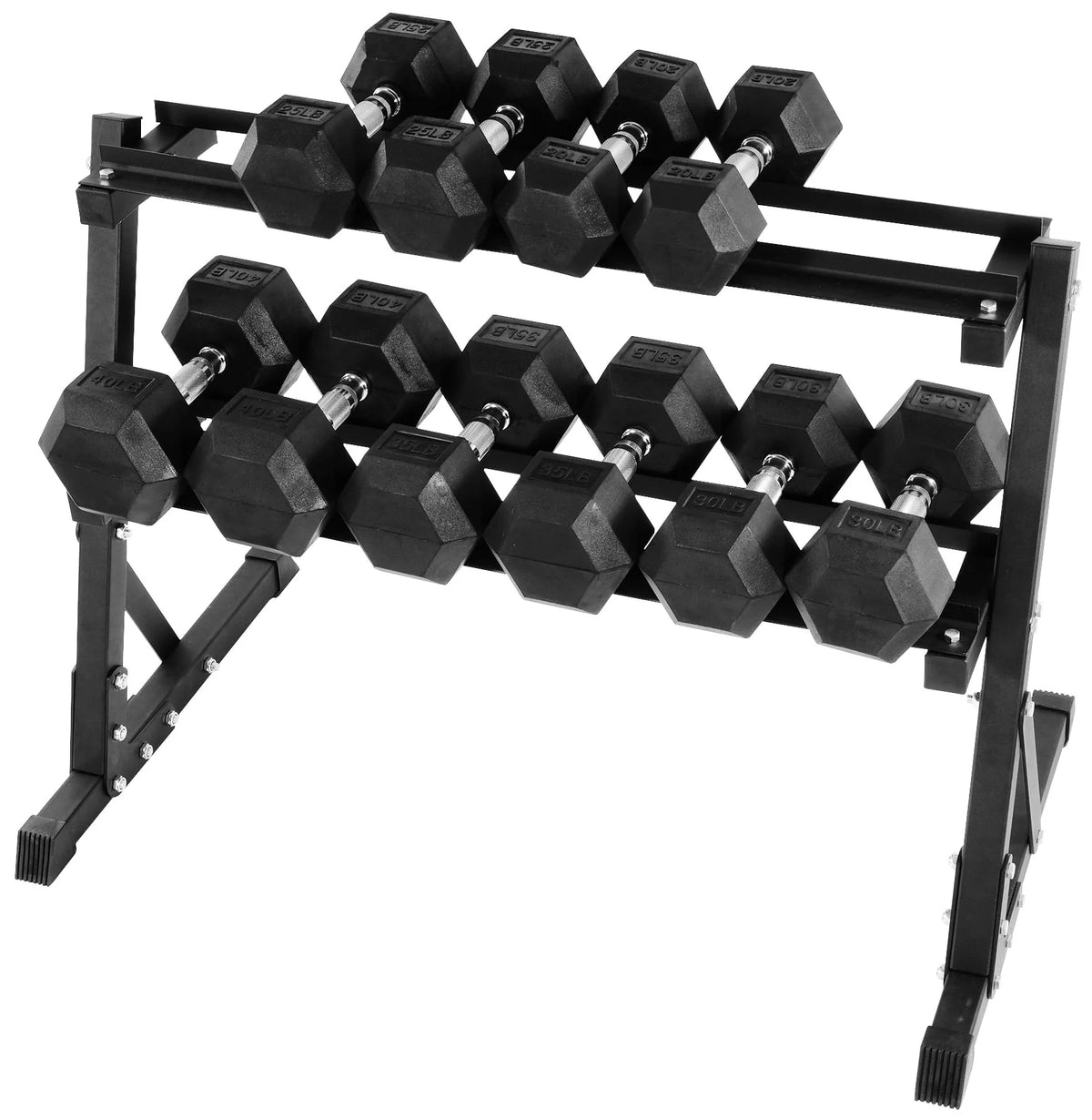 150 LB Dumbbell Set with A-Frame Rack O67347