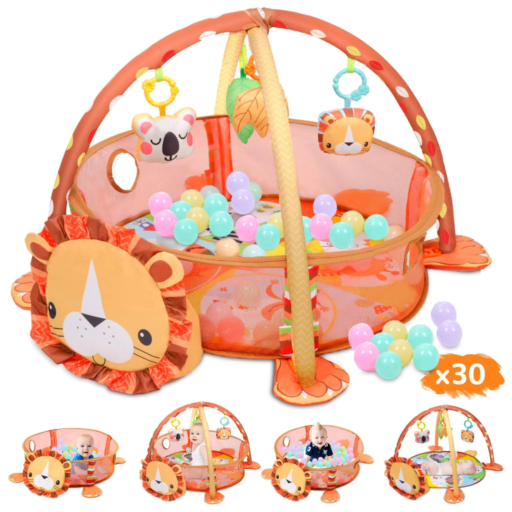Baby Play Mat with 4 Hanging Toys 30 Balls I495