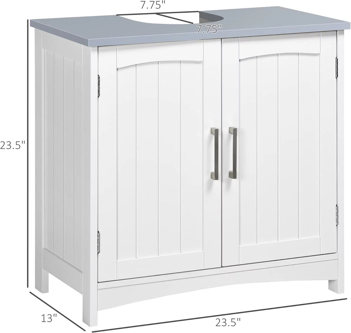 White Under Sink Storage Cabinet B80210