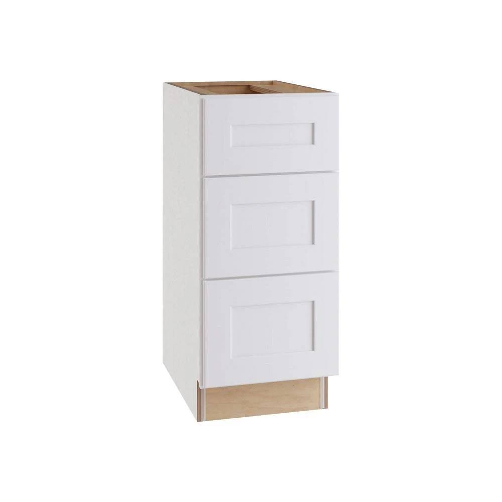 Plywood Shaker 3 Drawer Base Kitchen Cabinet Soft Close Drawers E72515