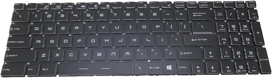 Laptop Keyboard with Crystal Keycap and Backlit O82388