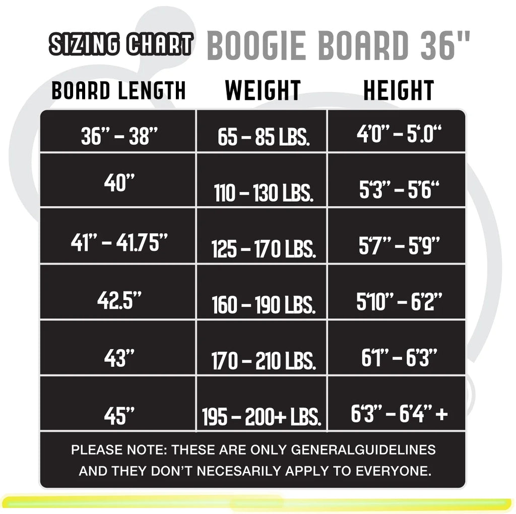 Boogieboard 36" with Wrist Leash Body Board Z138