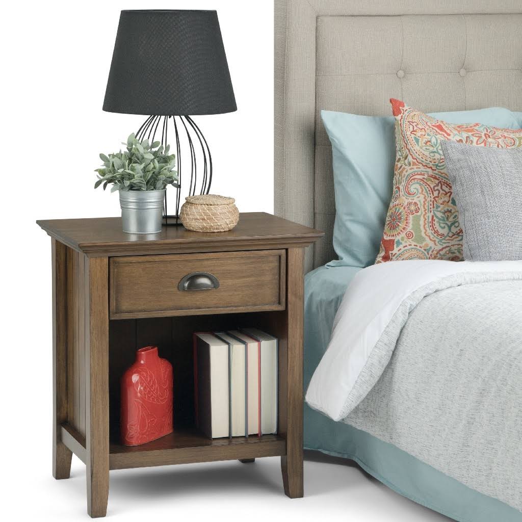 Brown Bedside Table Q2961