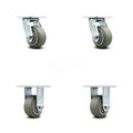 Thermoplastic Rubber Wheels Caster Set of 4 Q2112