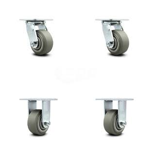 Thermoplastic Rubber Wheels Caster Set of 4 Q2112