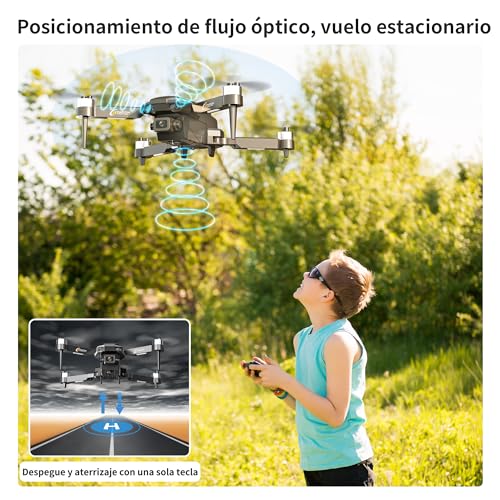Drone with 2.4" Screen, Brushless Motor FPV Drone with Camera, 8GB SD Card S46933
